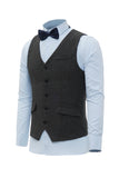 Noir Single Breasted Shawl Lapel Veste de costume pour homme