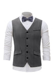 Noir Single Breasted Shawl Lapel Veste de costume pour homme