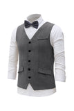 Noir Single Breasted Shawl Lapel Veste de costume pour homme