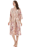 Blush Print Kimono Robes de mariée