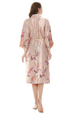 Blush Print Kimono Robes de mariée