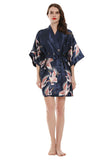 Navy Deux pièces Print Bridal Party Robes