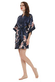 Navy Deux pièces Print Bridal Party Robes