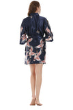 Navy Deux pièces Print Bridal Party Robes