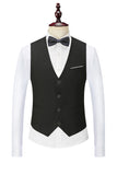 Noir Single Breasted Shawl Lapel Veste de costume pour homme