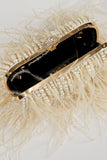 Sac de soirée Vintage Ostrich Feather Blush