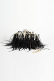 Sac de soirée Vintage Ostrich Feather Blush