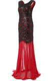 Robes à paillettes Rouge & Noir des années 20