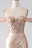 Sirène Champagne Corset robe de bal