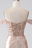 Sirène Champagne Corset robe de bal