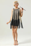 Round Neck Black Fringed 20 Robe