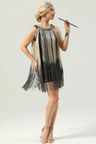 Round Neck Black Fringed 20 Robe