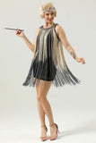 Round Neck Black Fringed 20 Robe