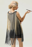 Round Neck Black Fringed 20 Robe