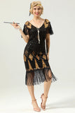 Robe Golden Fringe des années 20