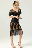 Robe Golden Fringe des années 20