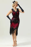 Robe rose Gatsby sans manches des années 20