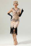 Robe rose Gatsby sans manches des années 20