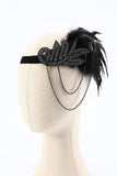 Ensemble d’accessoires flapper noir des années 1920